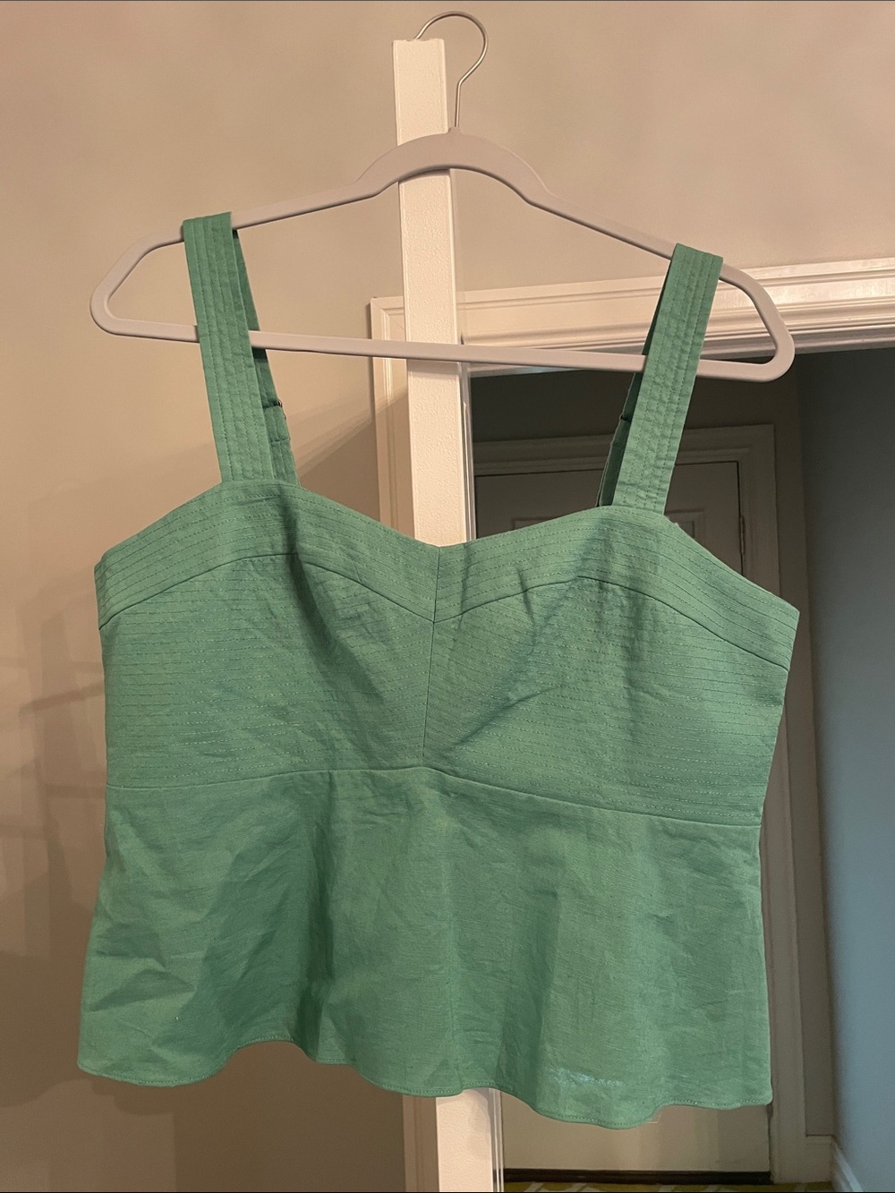 Greylin Fern Green Textured Tank Top